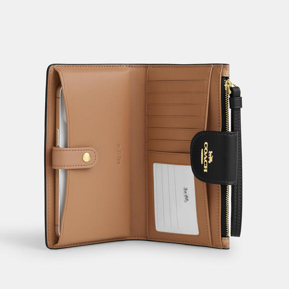 Coach Phone Wallet In Signature Canvas - Picture 3 of 7